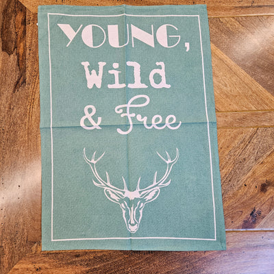 Young, wild, free - Küchentuch