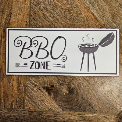 Metall Plakat - BBQ Zone