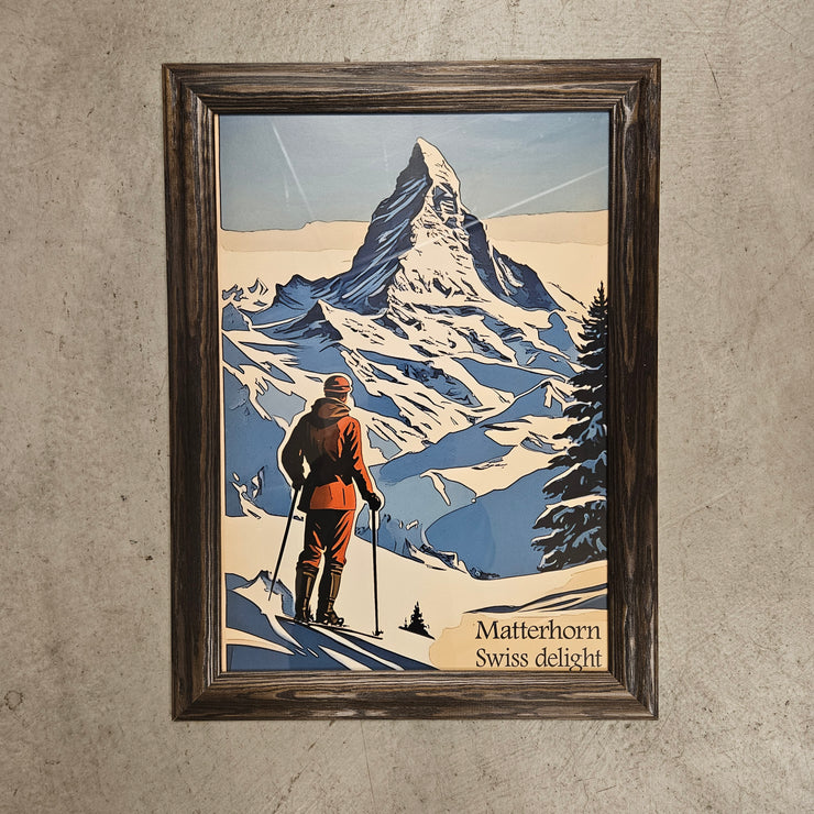 Vintage Poster - Matterhorn Winter