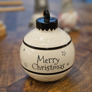 Keramik Dose Weihnachts-Kugel