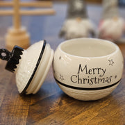 Keramik Dose Weihnachts-Kugel