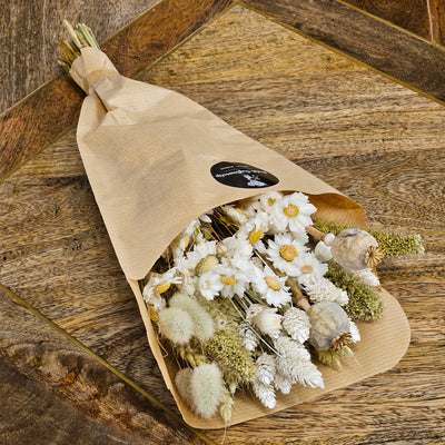 Trockenblumenstrauss - Kleines Bouquet Natur