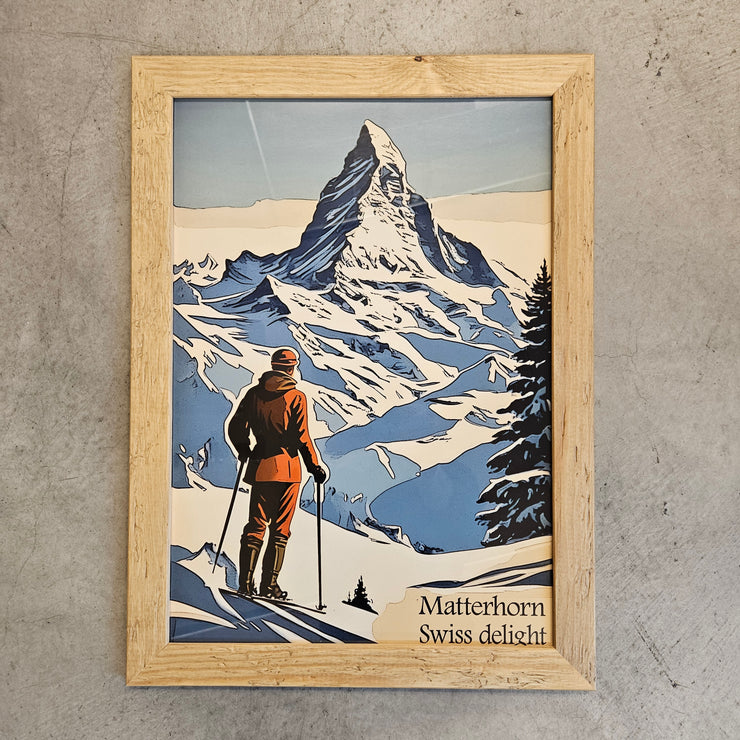 Vintage Poster - Matterhorn Winter