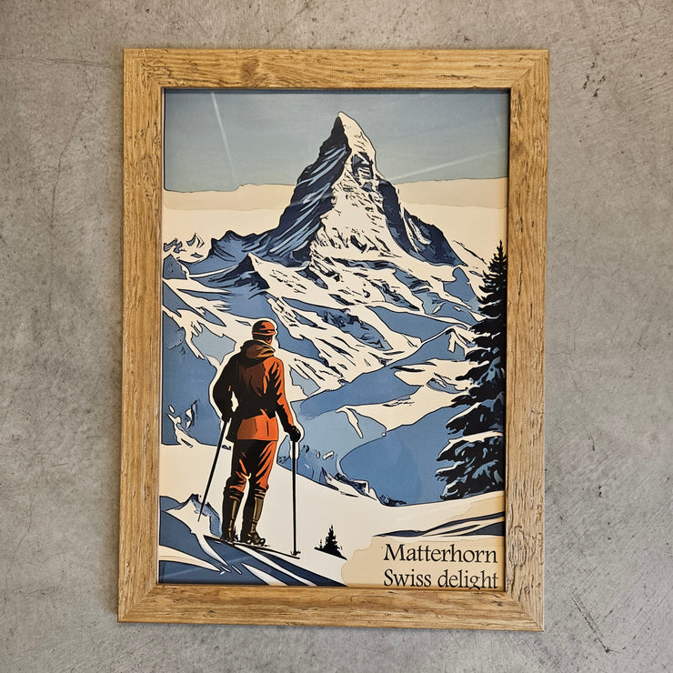 Vintage Poster - Matterhorn Winter