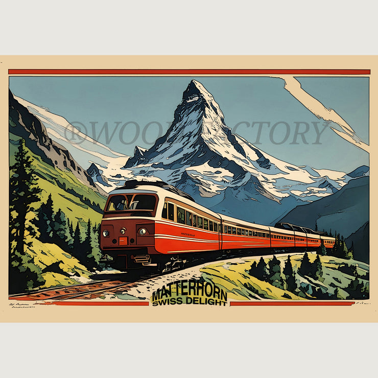 Vintage Poster - Matterhorn Train