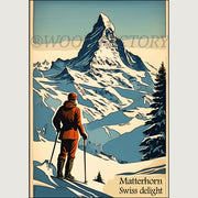 Vintage Poster - Matterhorn Winter