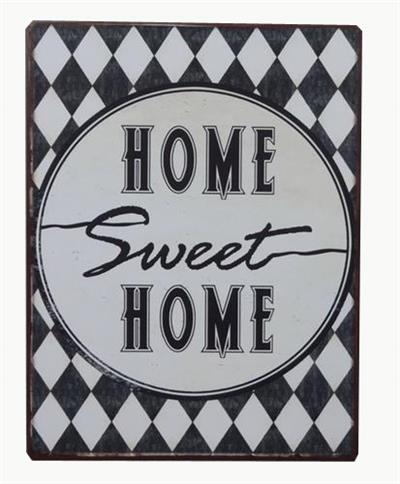 Metall Plakat - Home Sweet Home