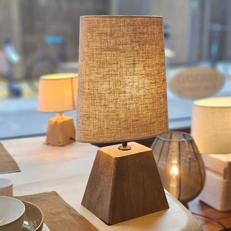 Holz Tischlampe