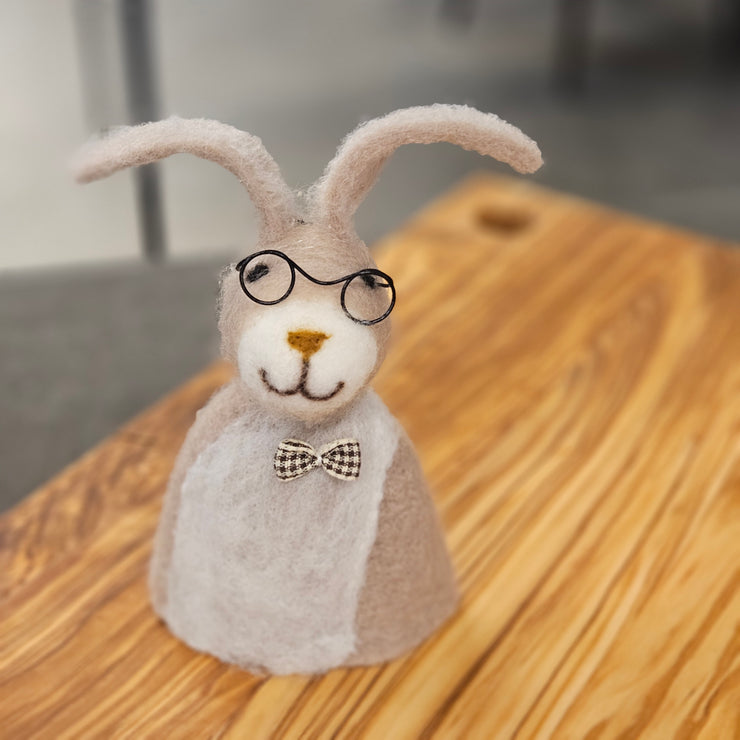 Eierwärmer - Hase mit Brille