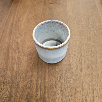Becher 8 x 8 cm. - Aschenblau