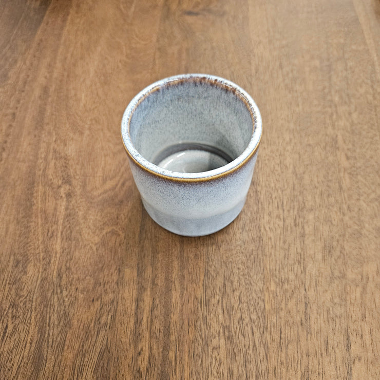 Becher 8 x 8 cm. - Aschenblau