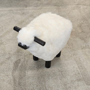 Schaf Mini Fussschemel - Schwarz