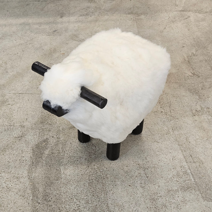 Schaf Mini Fussschemel - Schwarz
