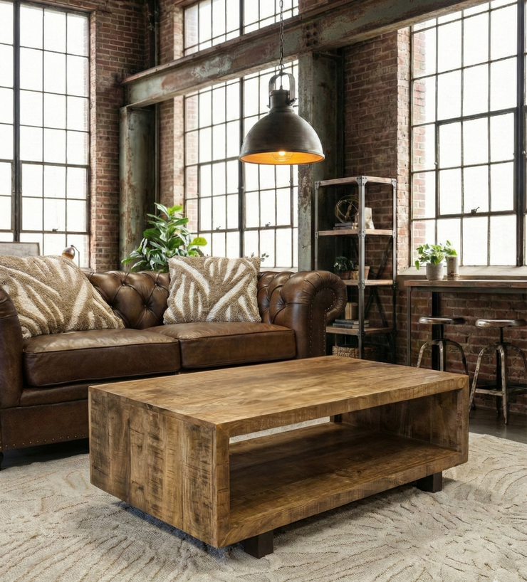 Rustikaler Couchtisch – Wood Factory