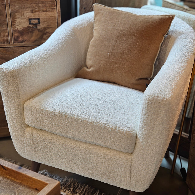 Vintage Bouclé Sessel