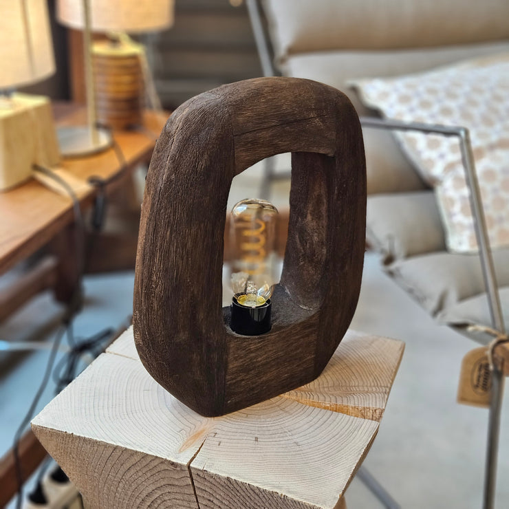 Holz Tischlampe
