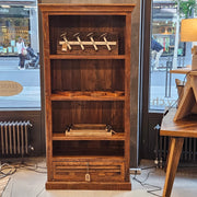Vintage Holz Regal mit Schublade