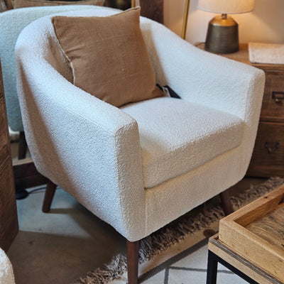 Vintage Bouclé Sessel