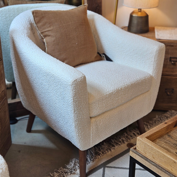 Vintage Bouclé Sessel