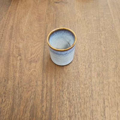 Kaffeeglas 6 x 7 cm. - Aschenblau
